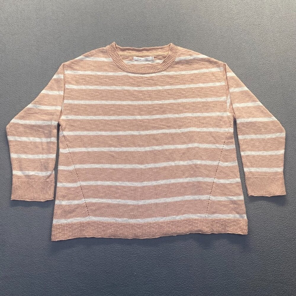 Southern Cotton sweater Womens Size Large striped cotton,Pullover